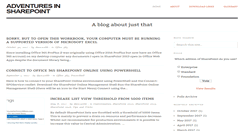 Desktop Screenshot of adventuresinsharepoint.co.uk