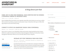 Tablet Screenshot of adventuresinsharepoint.co.uk